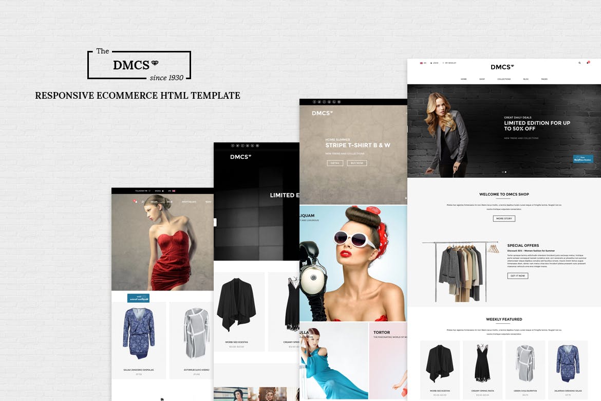 The DMCS – Ecommerce HTML Responsive Template – Fastcode.Space